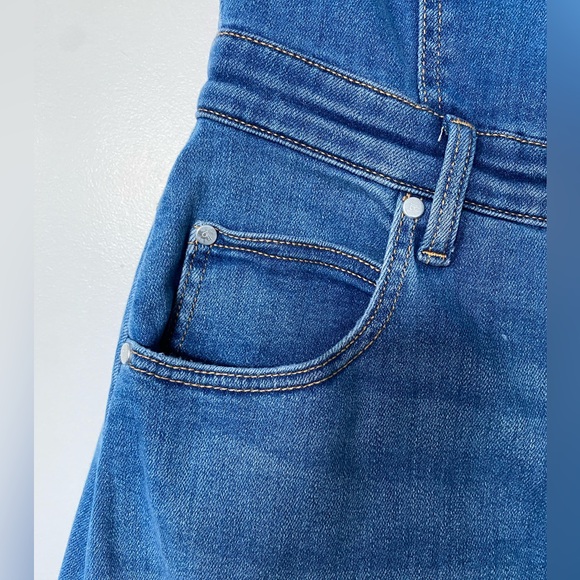 Anthropologie , The Madi Strapless Denim Midi Dress by Pilcro, Md ,EUC - Picture 7 of 14